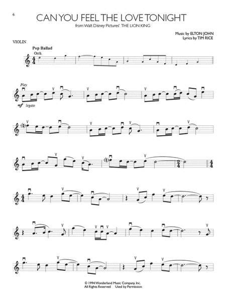 Disney Solos Violin By Various Softcover Audio Online Sheet Music