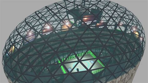 3d Asset Futuristic Gladiators Arena Cgtrader