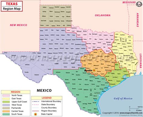 Texas Regions Map Regions Of Texas