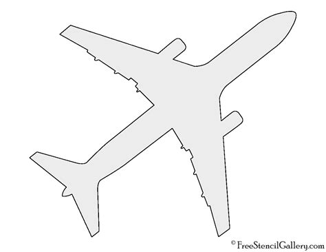 Free collection of 20 cutouts for cgis. Airplane Silhouette Stencil | Free Stencil Gallery