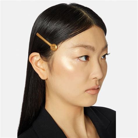 Mua Kẹp Tóc Versace Right Medusa Tribute Hair Pin Màu Vàng Gold