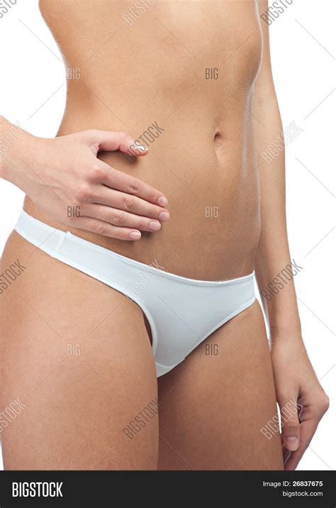 Closeup Perfect Belly Button Slim Image And Photo Bigstock