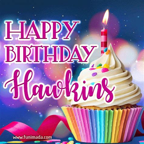 Happy Birthday Hawkins Lovely Animated  — Download On