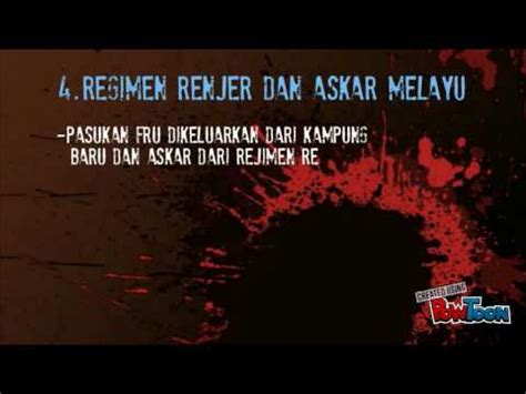 Kesan pendudukan jepun di tanah melayu merupakan salah satu faktor yang turut menyumbang kepada peristiwa 13 mei. Peristiwa 13 Mei 1969 - YouTube