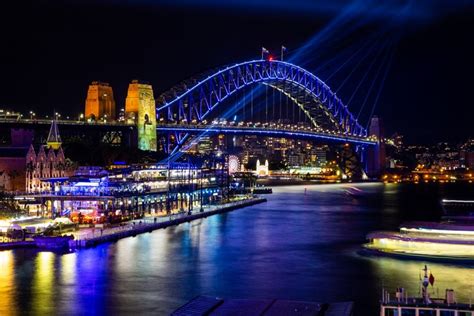 862311 4k Australia Rivers Bridges Houses Sydney Night Rare
