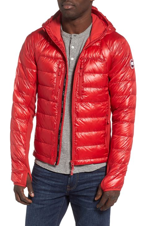 Men’s Canada Goose ‘hybridge Tm Lite Hoody’ Slim Fit Packable Jacket Size Medium Red The