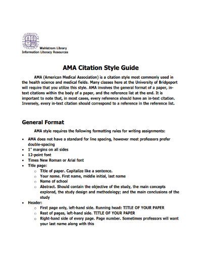 Ama Format Examples Pdf Examples