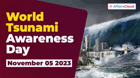 World Tsunami Awareness Day 2023 November 5