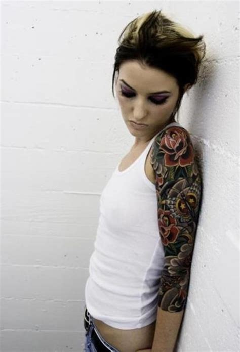 50 Stunning Sleeve Tattoo Inspirations For Women