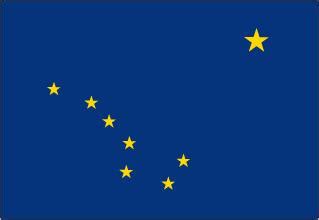 The north star as a symbol of alaska's northern location; flag of Alaska | United States state flag | Britannica.com