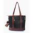 LARGE SQUARE CONCEALED CARRY PURSE WITH LEATHER ACCENTS