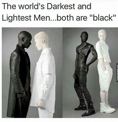 World Darkest And Lightest Man Pic Fashion Nigeria