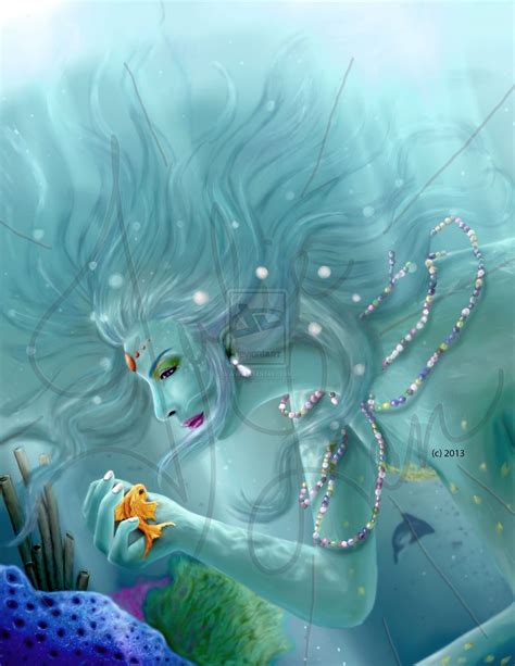 Goddess Of The Sea Medium Digital By Julie Len Goddess Of The Sea