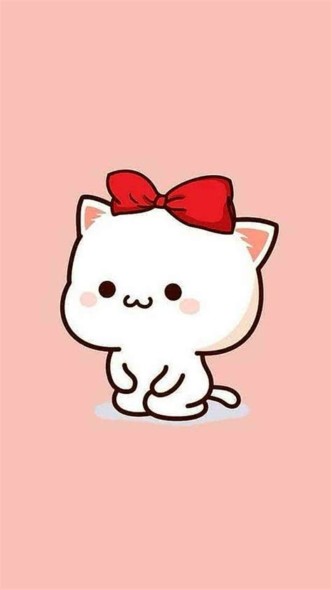 Lucu Cute Wallpaper Kucing Kartun Pink - Gambar Ngetrend dan VIRAL