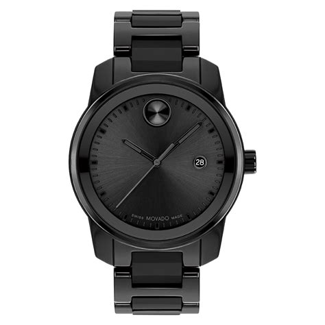 Movado Movado Bold Verso Watch With Black Ceramic Bracelet And Black Dial