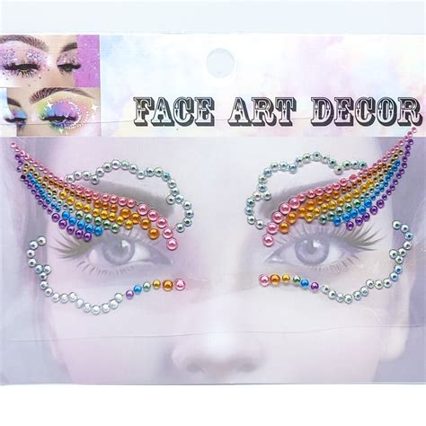 Face Gems Fg Rainbow Rainbow And Cloud Graphic Liner Gem Dublin Body