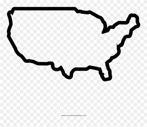 Download United States Map Coloring Page America Country Outline