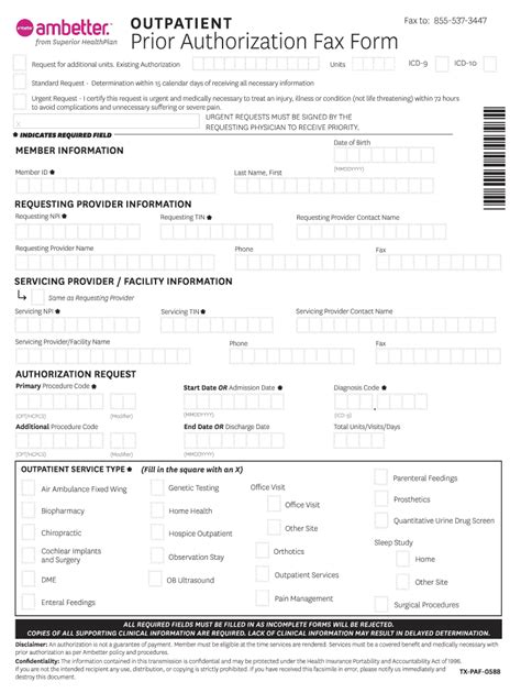 Ambetter Prior Auth Form 2020 Fill And Sign Printable Template Online