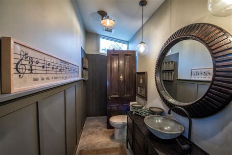 As shown above, although the wall color was a little bit dark, bathroom still look perfectly by the presence of wallpaper with a white floral motif. 15+ Commercial Bathroom Designs, Decorating Ideas | Design ...