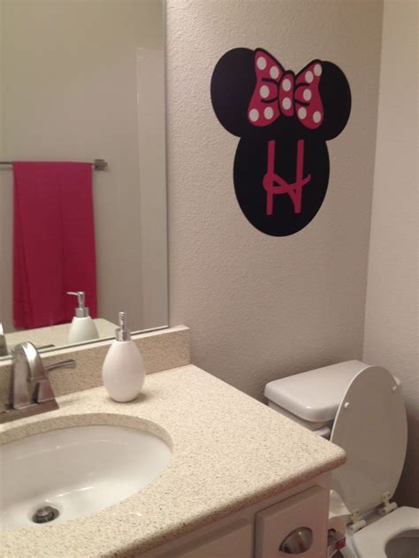 Hot sale bathroom decor minnie mouse mickey mouse wall sticker home decor. 17 Best images about Minnie Mouse bathroom ideas on ...