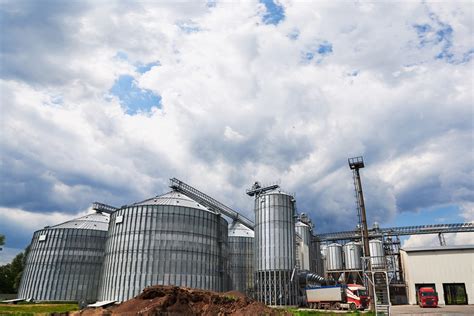 Agricultural Silos Building Exterior Storage And Drying Of Grains Wheat