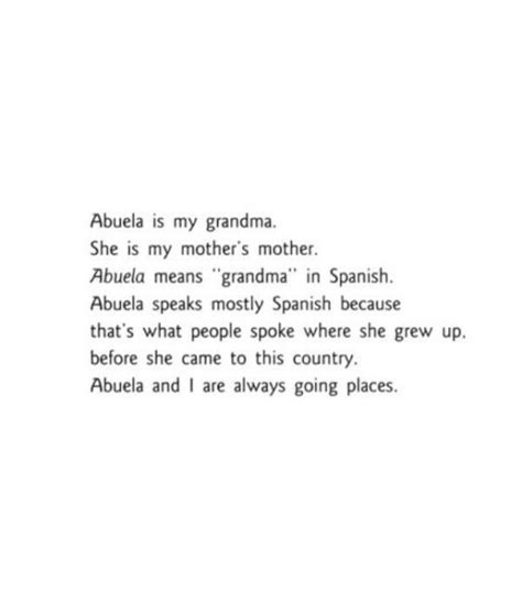 Abuela English With Spanish Phrases By Arthur Dorros Paperback Free