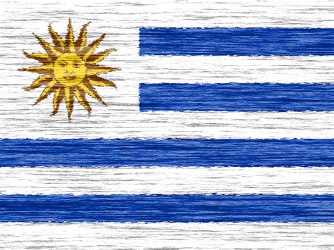 Hier können sie uruguayische fahnen. Uruguay Flagge 009 - Hintergrundbild