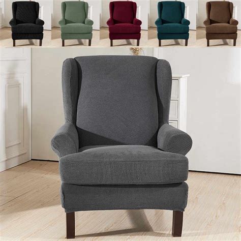 Elastic office chair cover computer gaming rotating armchair slipcover. Sloping Arm King Back Chair Cover Elastic Armchair ...