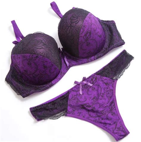 Sexy Bra And Thong Set Lace Color Matching Underwear Plus Size Underwear Set Buy Underwear Set