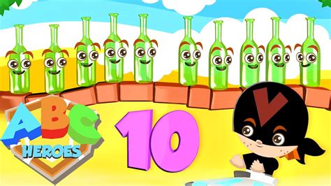 Ten Green Bottles Nursery Rhymes And Kids Song Learn To Count From