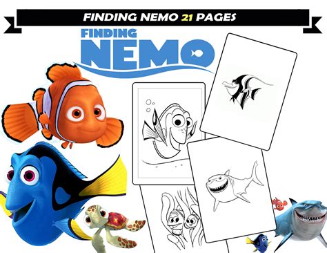 Nemo Coloring Pages Printables