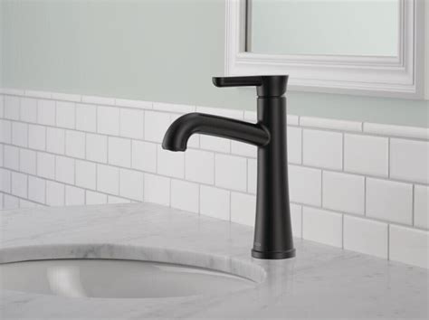 Delta Greydon Single Handle Bathroom Faucet In Matte Black Certified Refurbished Ebay