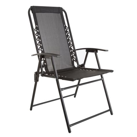 These portable lawn chairs are find your favorite style, including folding lawn chairs with attached side tables, footrests, and even cup holders. Pure Garden Patio Lawn Chair in Black-M150120 - The Home Depot