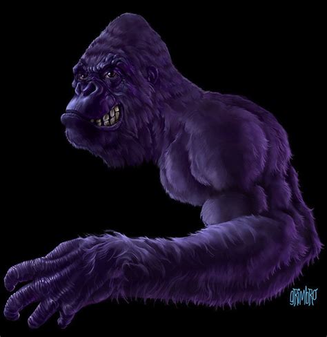 Grape Ape ¦ Art By Grimbro Digital Artist Horror Monsters Artist