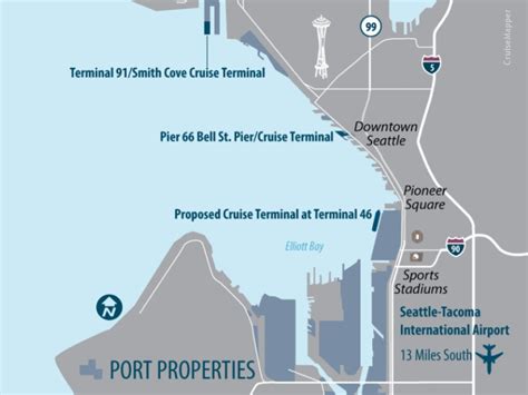 Seattle Washington Cruise Port Schedule Cruisemapper