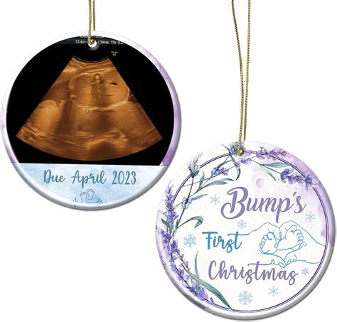 Custom Baby Bumps First Christmas Ornament Personalized