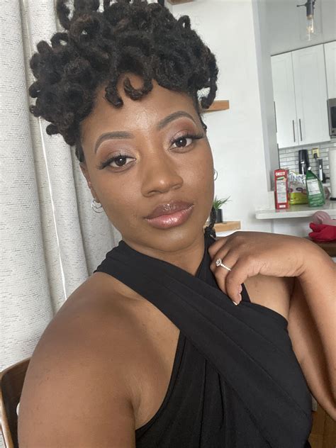 Loc updo for a wedding! I love my locs more and more each day! Trust