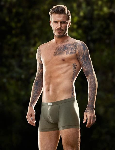 Behind The Scenes David Beckham In Underwear For H Elle Uk David