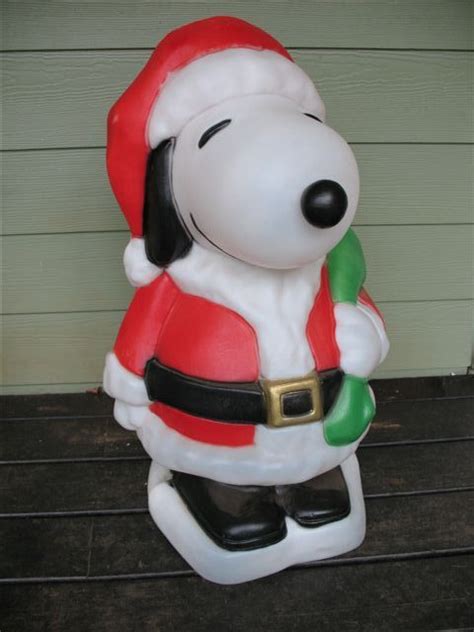 32'' h x 14'' w x 1'' d overall product weight: Lighted Snoopy Blow Mold Sculpture Outdoor Christmas Decoration Yard Decor