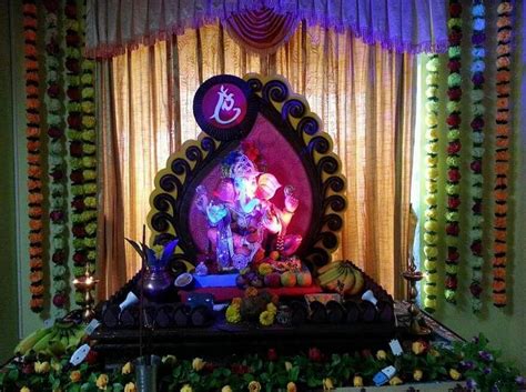 Any house can be decorated as per the asian theme and the basic thing that one need to do is to ensure that there is no kind of. 25 Ganpati Decoration Ideas At Home - 15th is Beautiful ...