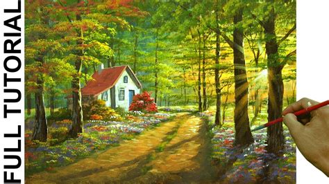 How To Paint House In Colorful Forest Using Acrylics Jm Lisondra