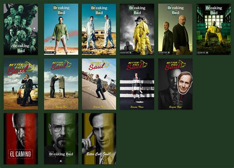 Collection Breaking Bad Better Call Saul El Camino Rplexposters