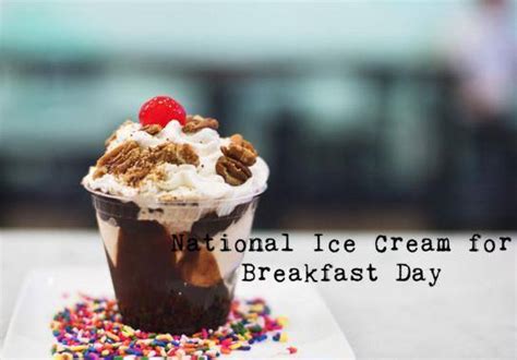 National Ice Cream For Breakfast Day At Georges Ice Cream And Sweets