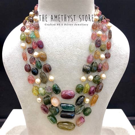 Beautiful Beaded Necklace From The Amethyst Store South India Jewels