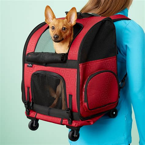 Gen7pets Geometric Roller With Smart Level Dog And Cat Carrier Backpack