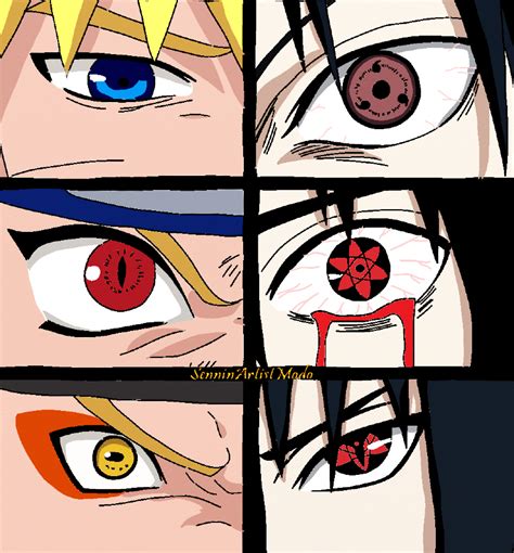 Sasuke And Naruto Eyes By Senninartistmodo On Deviantart