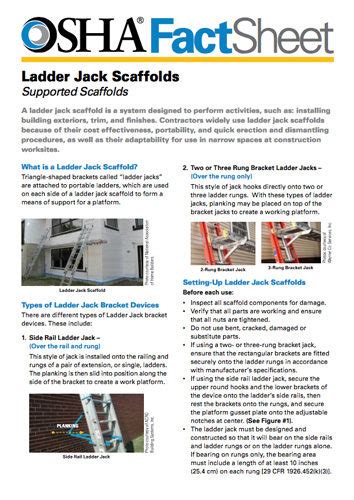 We want to help you better understand how to choose the right ladder for the job and learn how to use ladders more safely. Understanding ladder jack scaffolding | 2017-10-29 ...
