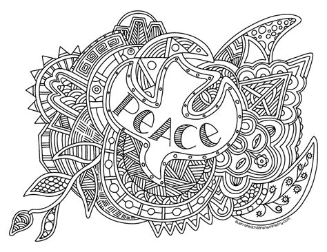 Hope Peace Joy And Love Coloring Posters Illustrated Ministry