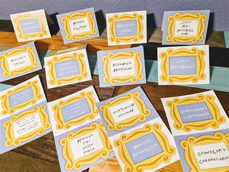 Friends place cards printables, Friends decorations, Friends birthday party, Friends food cards ...