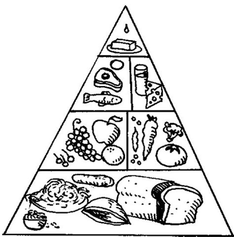 Asgment pendidkan kesihatan piramid makanan.docx. Food pyramid clipart black and white 11 » Clipart Station